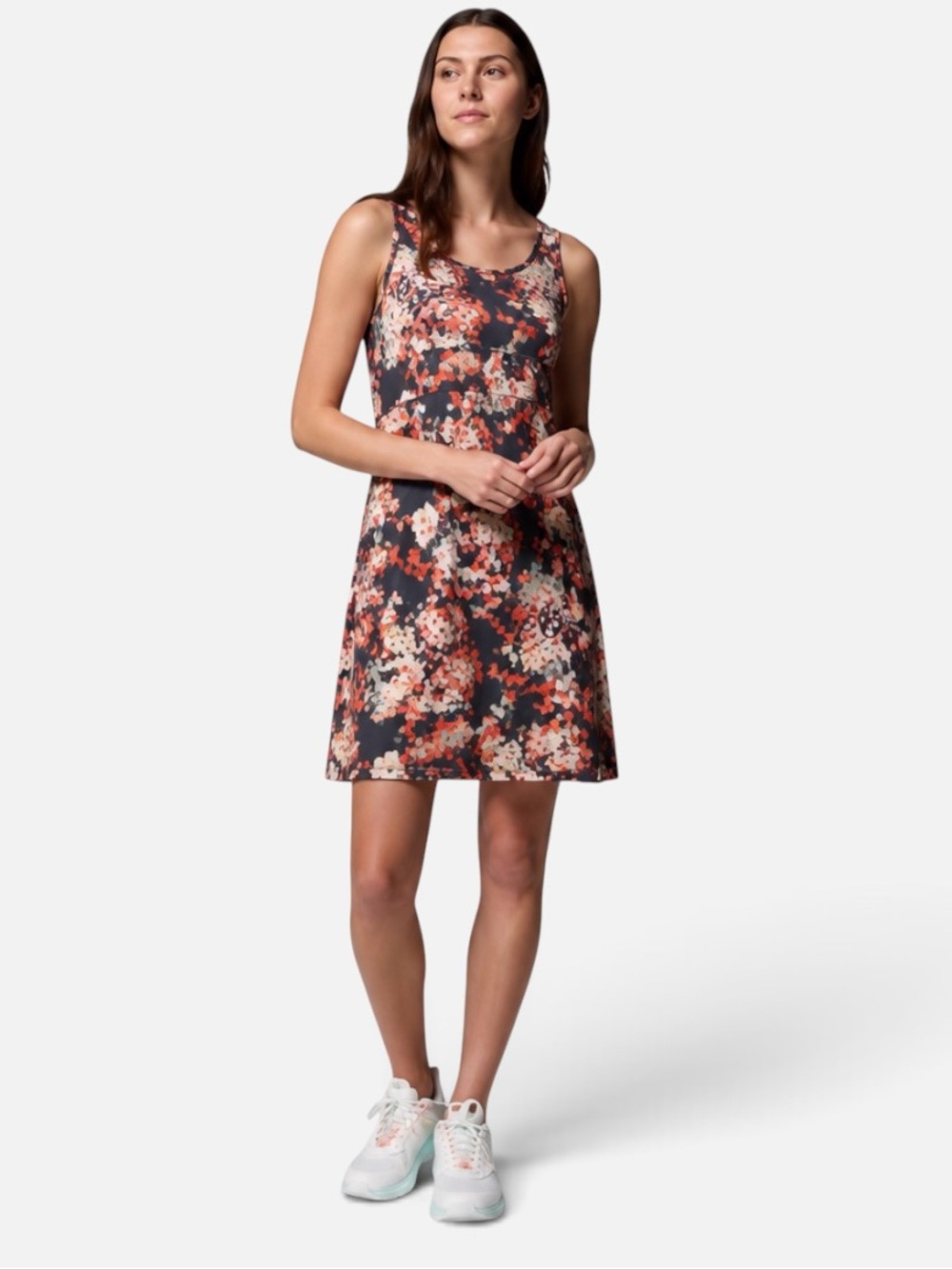 Columbia Dress PFG Freezer III Floral Omni-Freeze UPF 50 Sleeveless Size Large